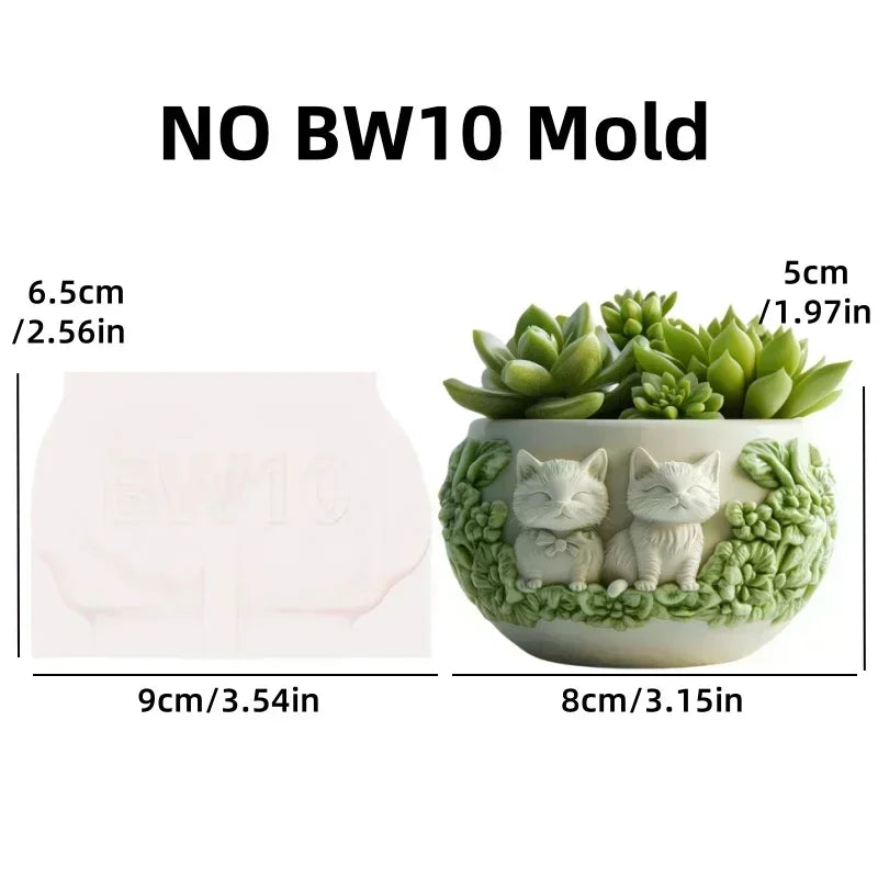 Church relief succulent plant flowerpot resin silicone mold house church storage box mold tower church cross relief gypsum molds