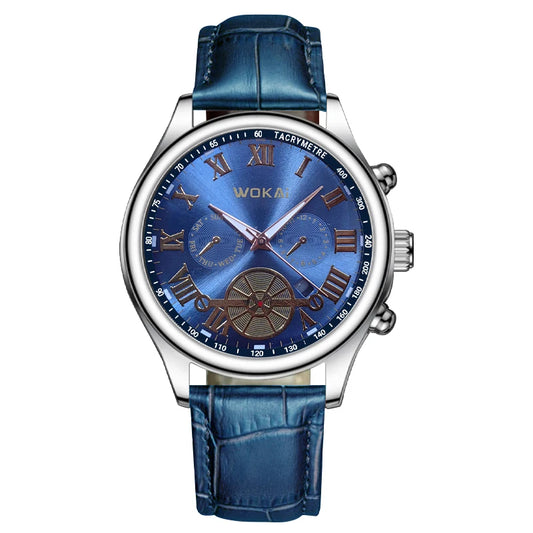 New 2023wokai business watch Quartz sports watch leisure belt men's watch men's watch