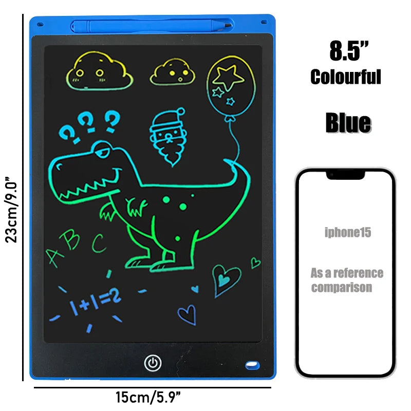 LCD Writing Tablet Doodle Board,8.5 inch Colorful Drawing Pad, Electronic Drawing Tablet, Drawing Pads, Travel Gifts for Kids