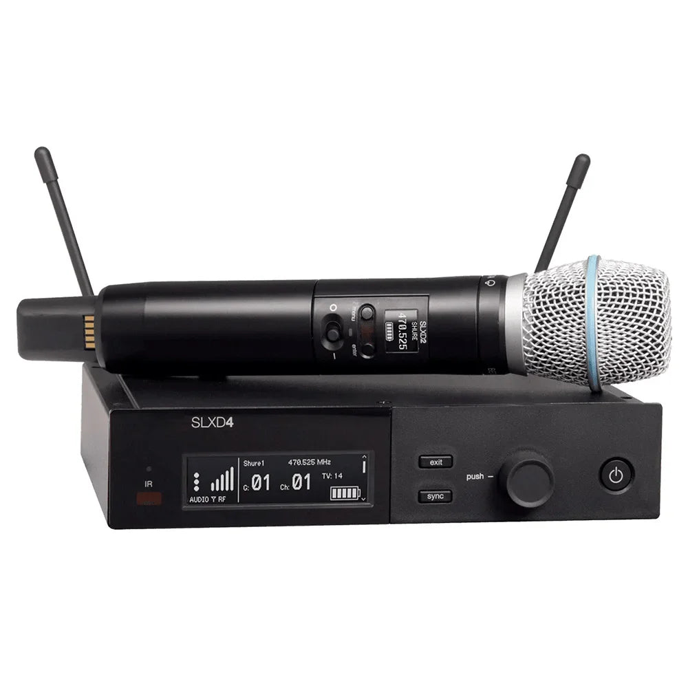 SLXD4 SLX24 Professional Wireless UHF Microphone System For Karaoke church perform church mic