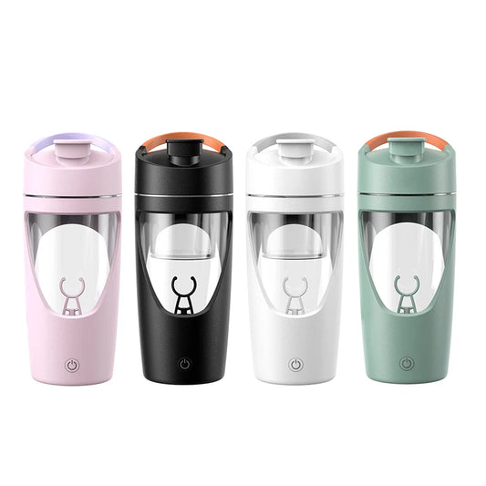 Electric Shaker Bottle Blender Holds upto 700ml | Portable Pre Workout Whey Protein Drink Cup | Mixes Cocktails Smoothies Shake
