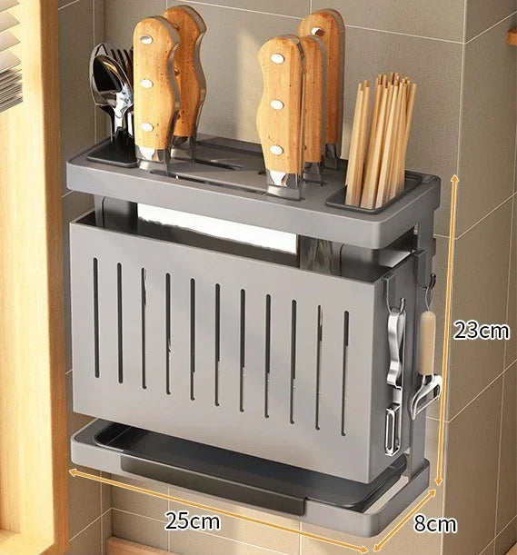 Kitchen Utensils Useful Things Knife Holder Kitchen Knives Stand Chef Accessories Home Items Storage Rack Dining