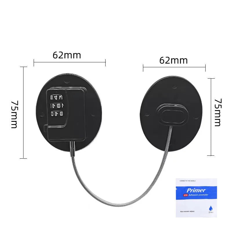 1 Piece Child Protection Locks Baby Cabinet Door Locks Refrigerator Locks High-Rise Anti-Falling Building Safety Code Lock