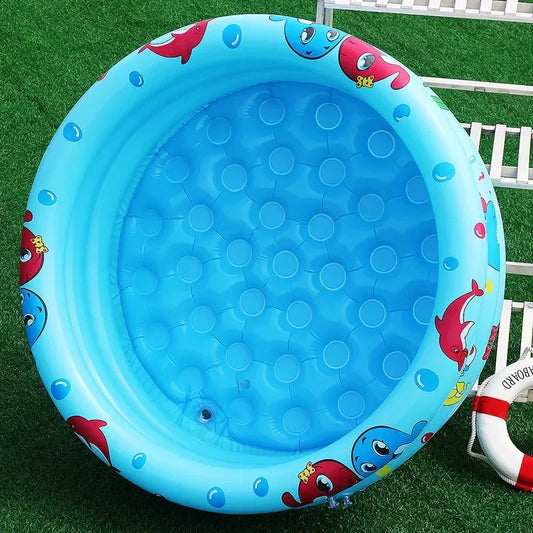 Reusable Inflatable Swimming Pool Double Layer Garden Portable Thickened For Kids Water Toys Party Round Indoor Outdoor Paddling