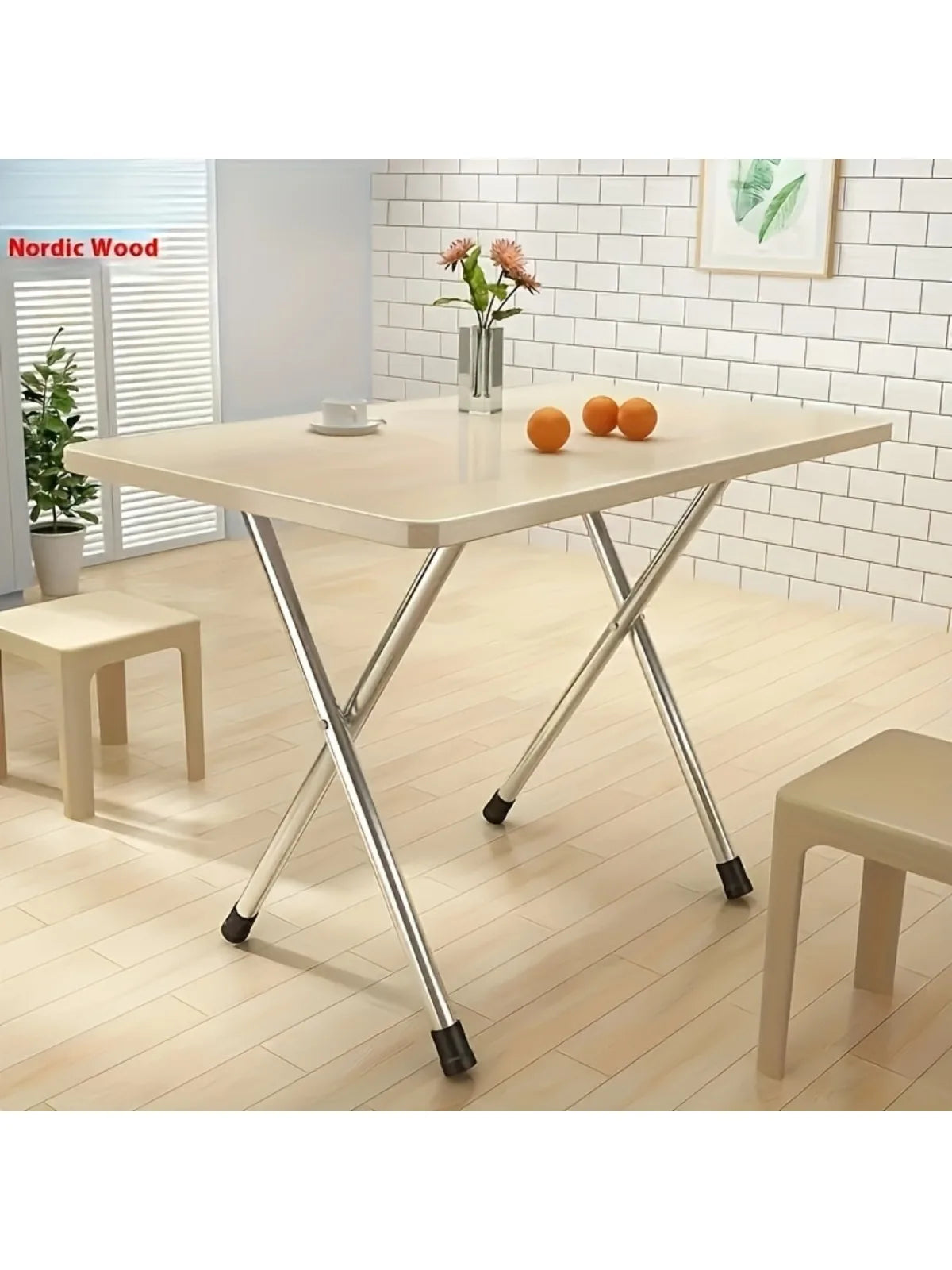 A Simple Folding Table with Drawer, Suitable for Student Dormitories, Suitable for Laptops and as Bedside Desks.