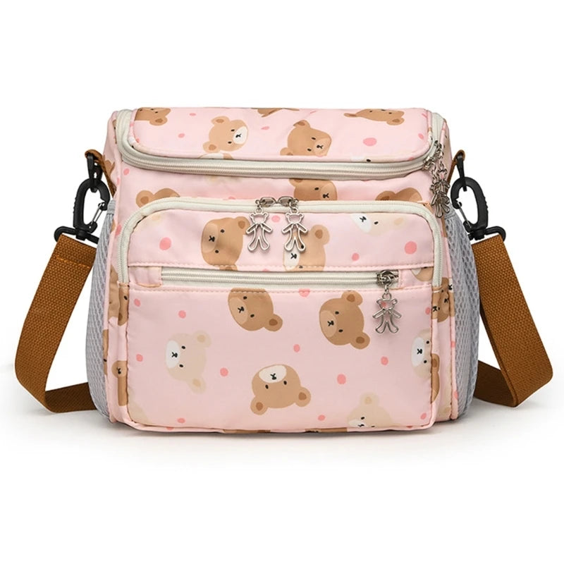 Spacious Mother Bag for Baby Essential Multifunction Baby Gear Organizes Bag Essential Baby Travel Bag Easy Access Storage