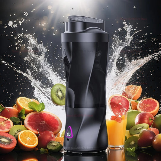 2025 New Mini Blender Portable Blender For Milkshakes And Smoothies Juice Making Small Convenient Multi-Functional Black Juicer.