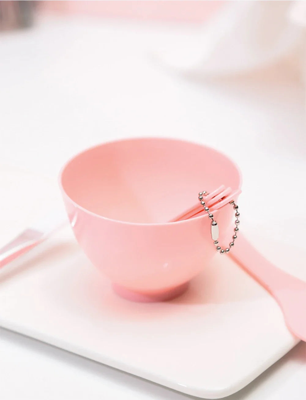 DIY 6 Set Silicone Mask Mud Essential Oil Bowl Skin Care Mud Bowl Spoon Tools Convenient Clean Durable Makeup Portable Skin Care