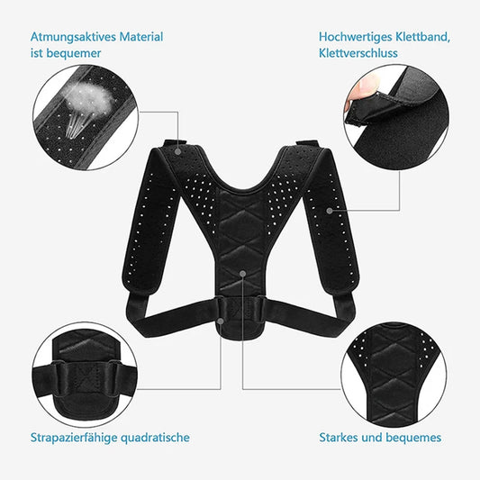 Invisible Posture Corrector for Back - Breathable Anti Hunchback Brace Adjustable Clavicle Support, Comfort for Office