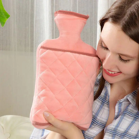 1PC Hot Water Bottle 1000ml Water Filled Winter Hot Water Bag Hand and Foot Thermos Hot Water Bottle Hot Water Accessories