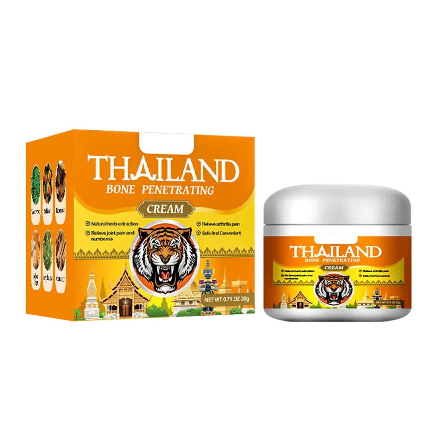 Thai Bone Balm Tiger Balm Waist Spine Joint Knee Meniscus Health Balm Massage Health