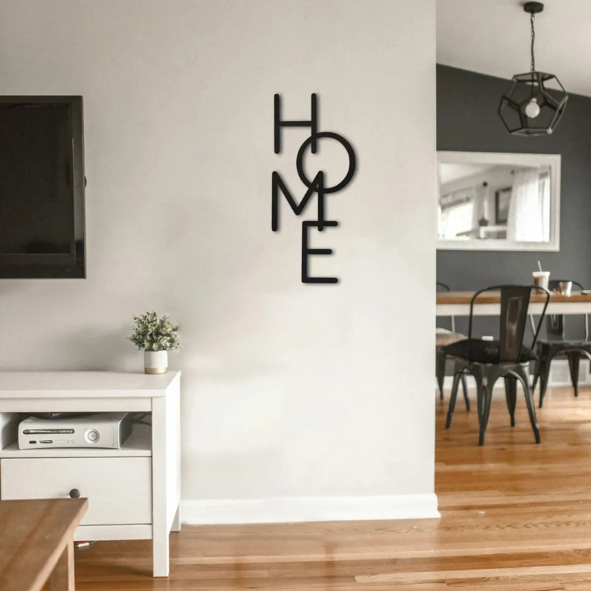 Wooden HOME Wall Art Sign, Rustic Handcrafted Letter Decor, Farmhouse Living Room Wall Decoration, Housewarming Wedding Gift