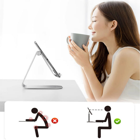 Tablet Stand, Adjustable Tablet Holder - Desktop Stand Dock Holder Compatible with 4-13" Tablet Such as iPad Pro 11, 9.7, 10.5,