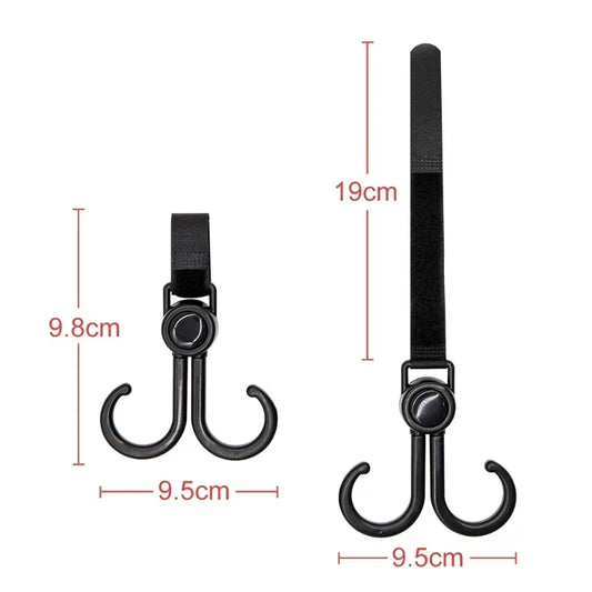 1Pcs/Set Hooks for Stroller Car Shopping Cart Hooks Baby Stroller Accessories Rotate 360 Degree Hook Pram Organizer Bag Hanger