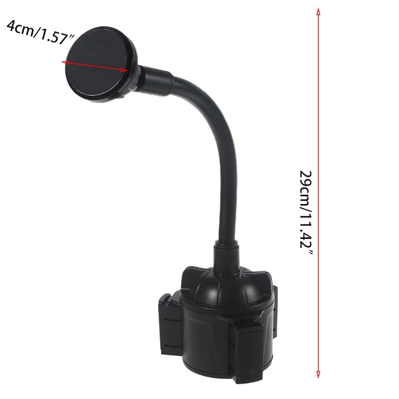 Magnetic Car Cup Holder Phone Mount Magnet Power -Cell Phone Car Mount Stand for Cupholder Compatible with 11 Pro/11/XS