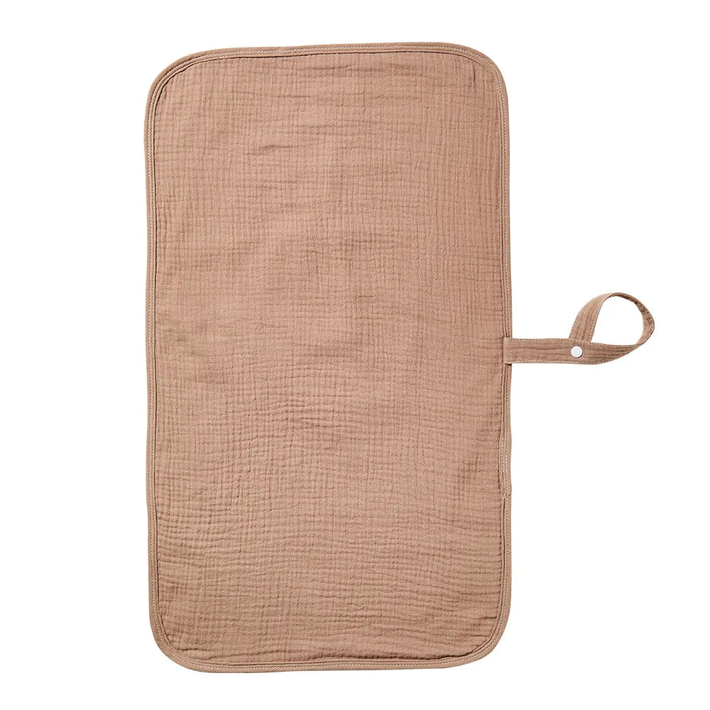 Baby Pure Cotton Gauze Waterproof Changing Pad, Washable, Breathable, Portable & Soft for Newborns