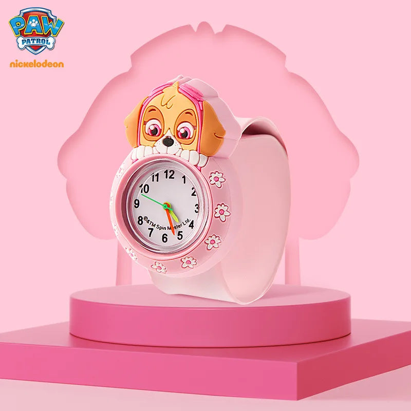 Paw Patrol Kids Watch Cartoon Waterproof Patting Watches Fashion Children Silicone Strap Wrist Watch Students Clock Gift