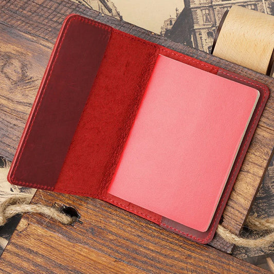Genuine Leather Passport Cover USA Travel Accessories Menassport Holder America Passport Pouch