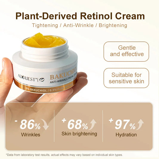 Bakuchiol Natural Retinol Alternative Cream For Face Minimize Wrinkles Retinol & Vitamin Face Cream Skin Firming Skin Care