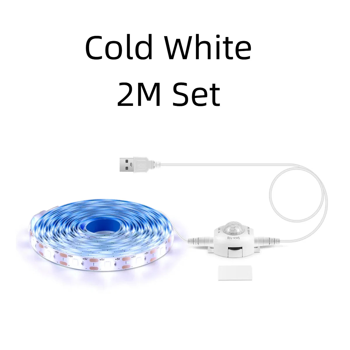 Smart USB 5V SMD 2385 LED Strip Light With Sensitive PIR Motion Sensor Switch Delay Time Adjustable Only Work At Night/Dark