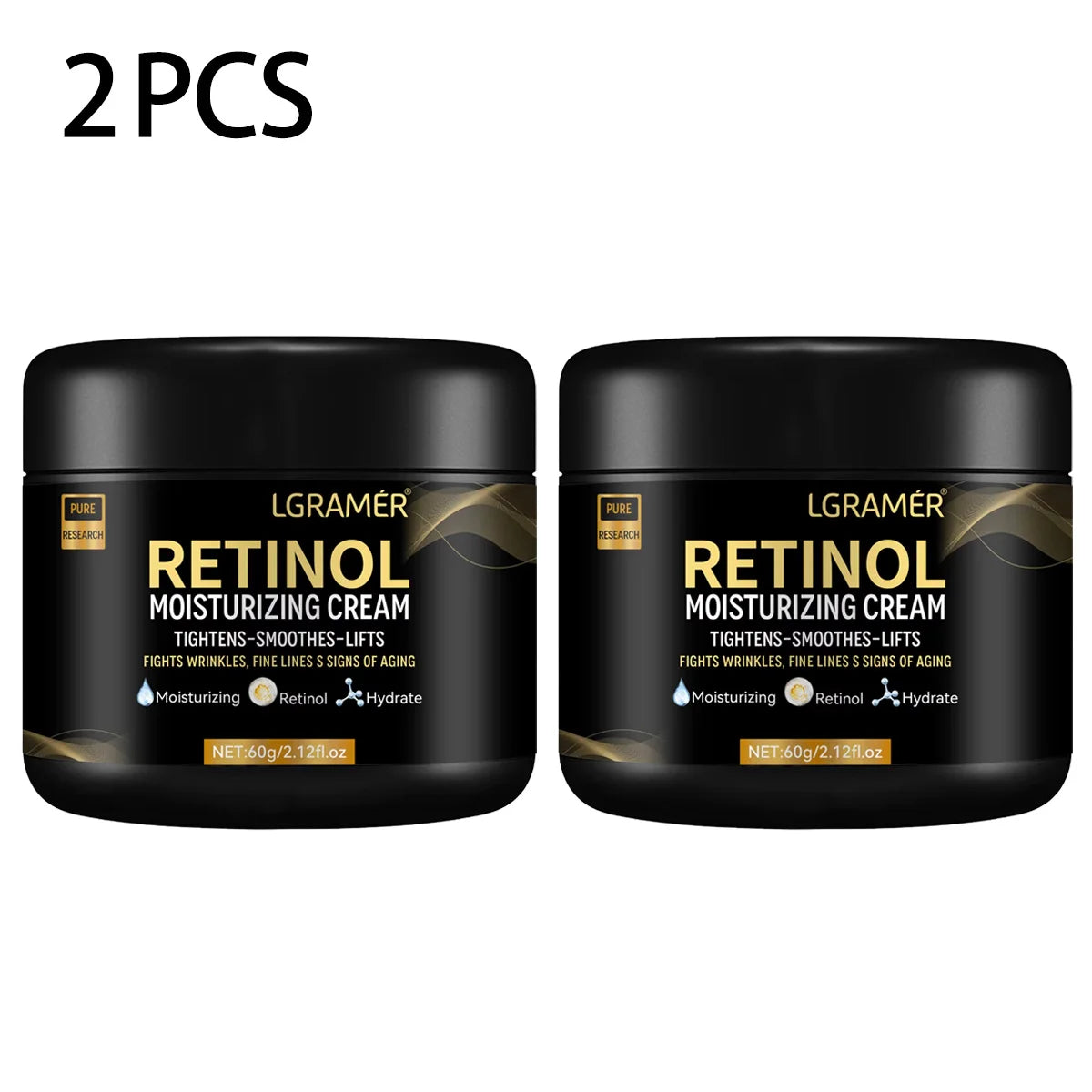 Men's Retinol Face Moisturizer Moisturizing Retinol Cream Anti-Wrinkle Aging Moisturizing Shrink Pores Whitening Smooth Retinol