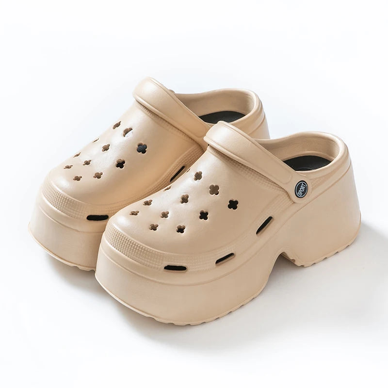 Chunky Platform Clogs Shoes for Women Thick Bottom Non Slip Beach Sandals Woman Summer Fashion Wedges EVA Sandals Slippers
