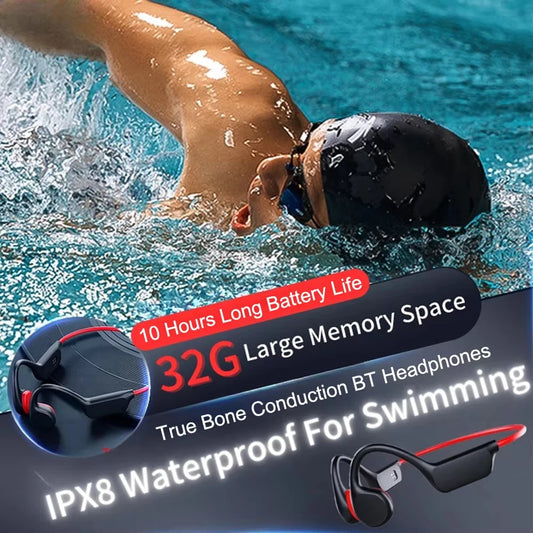Xiaomi Bone Conduction Headphones IPX8 Waterproof MP3 32GB Bluetooth5.4 Wireless Headphones With Mic Swimming Sports Fitness