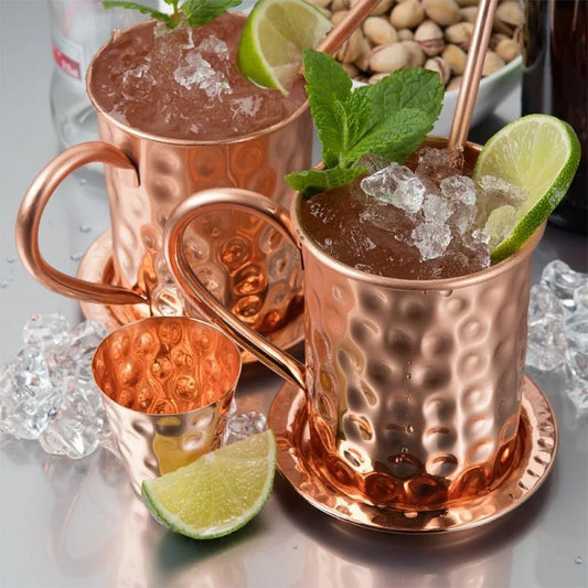 400ml 16.0oz Moscow Mule Mug Durable Copper Plated Beer Mugs Coffee Mug Milk Cup Cup Drinkware Cocktail kit