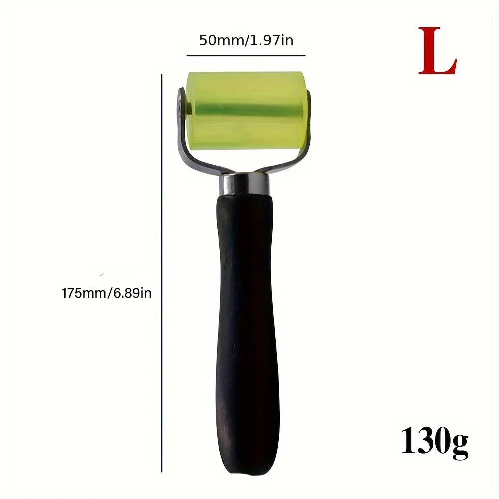 Car Soundproof Roller Thick Rubber Tire Compaction Tools Moto Auto Repair Press Wheel Car Maintenance Anti-Vibration Roller
