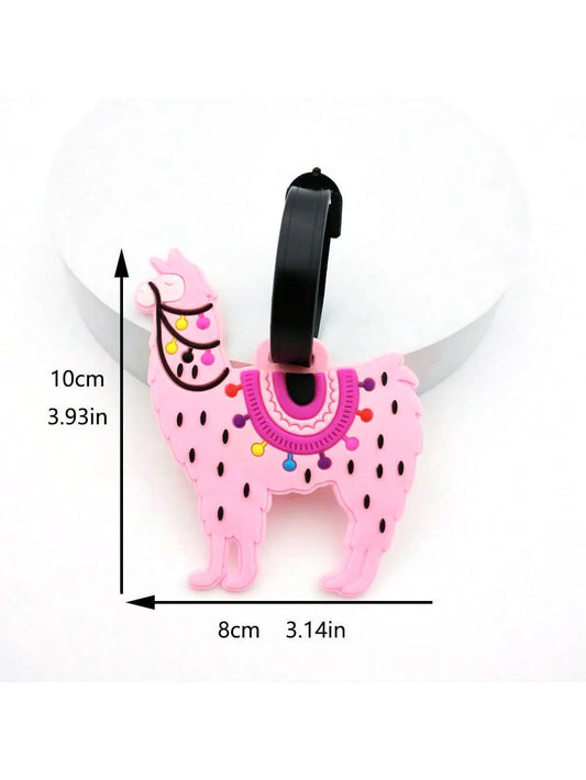 1PCS Cute Animal Luggage Tag Travel Accessories Luggage Tag Silica Gel Suitcase Holder Baggage Boarding Tag Travel Accessories