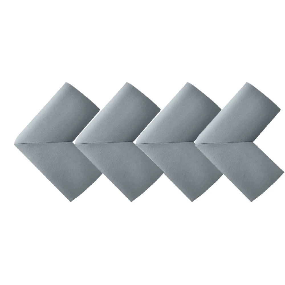 4pcs Soft Baby Proofing Corner Guards - Pre-Taped Table Corner Protector for Child Safety Furniture Bumper & Sharp Edge
