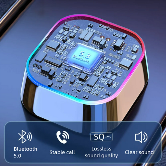 Bluetooth 5.0 Car FM Transmitter Car Bluetooth Receiver Ambient Hands-Free Mp3 Player Dual USB Fast Charger 5.0 Audio Adapter