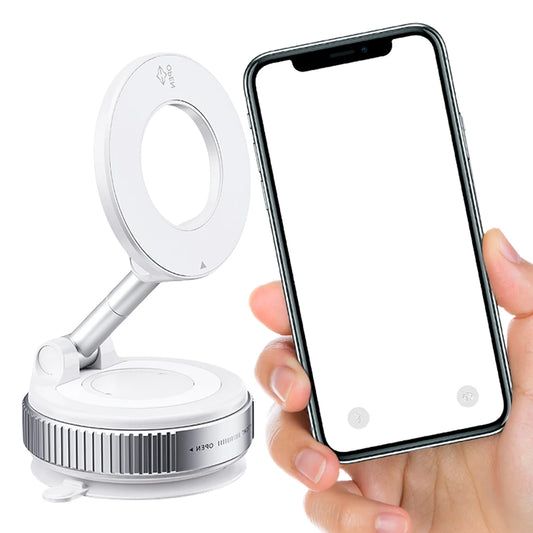 Magnetic Vacuum Car Mount Phone Holder Folding Mobile Phone Stand Foldable Car Navigation Holder for Car Kitchen Mirror
