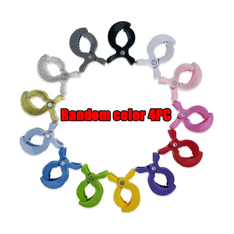 1-4Pcs Baby Stroller Clamp Alligator Clip Pram Peg Portable Stroller Hook Baby Car Seat Clips Toddler Baby Stroller Accessories