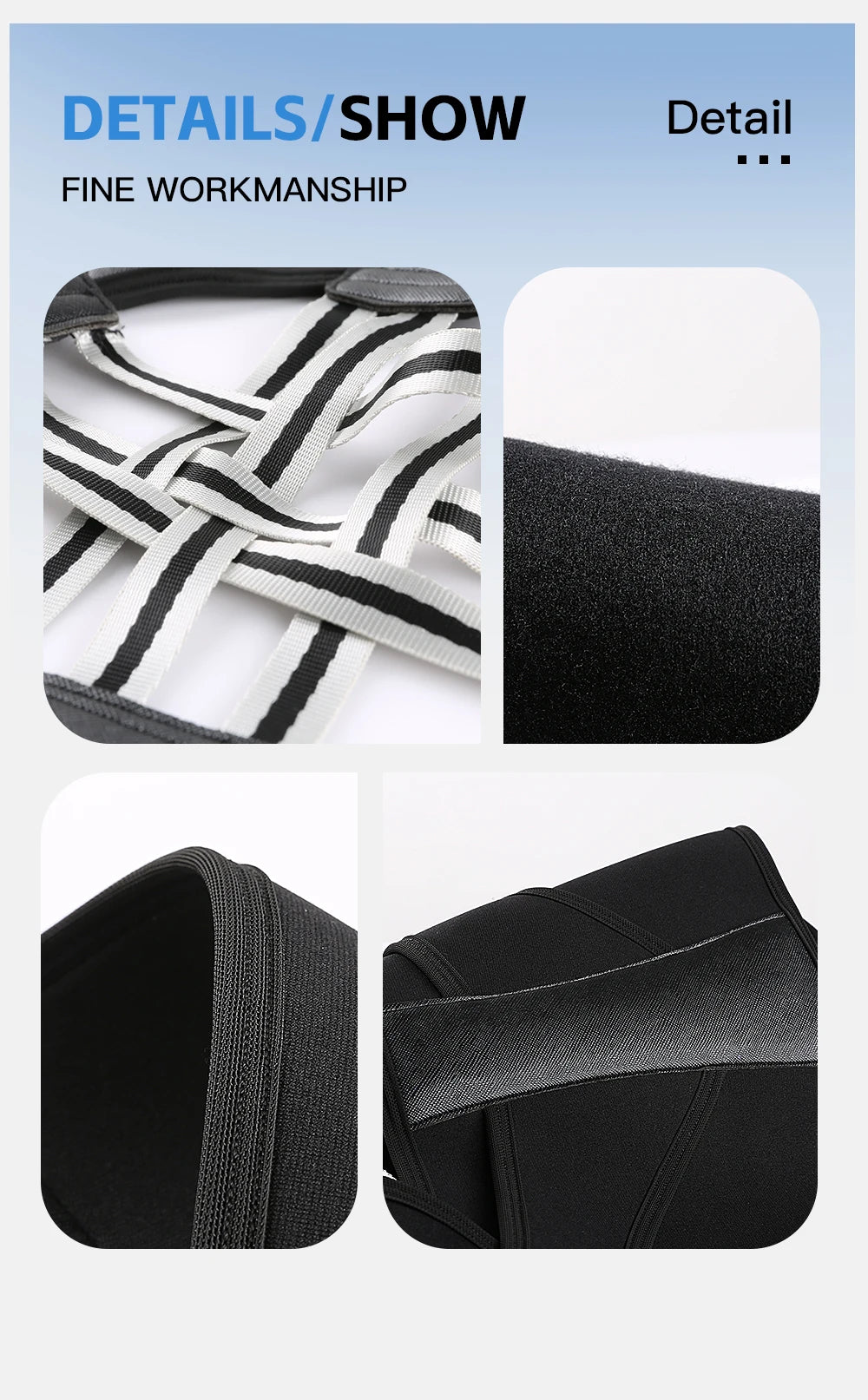 Black Posture Corrector Brace for Women Breathable Elastic Back Posture Correction Belt Adjustable Shoulder for Students