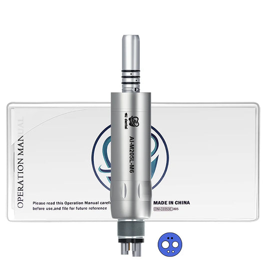 LED Illumination Dental Low Speed Air Motor With Micro Power Generator E-type 2/4/6 Hole Internal Water Spray AI-M205LG