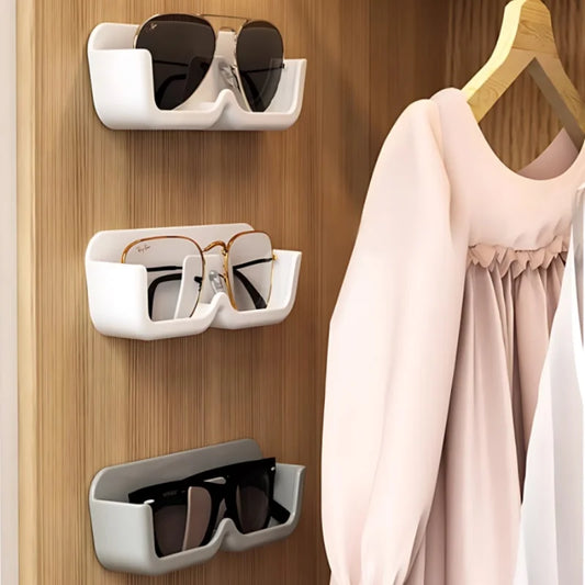 10PCS Eyeglasses Organizer Premium Sunglasses Display Case Wall Mounted No-Punch Sunglasses Organizer Home Organization