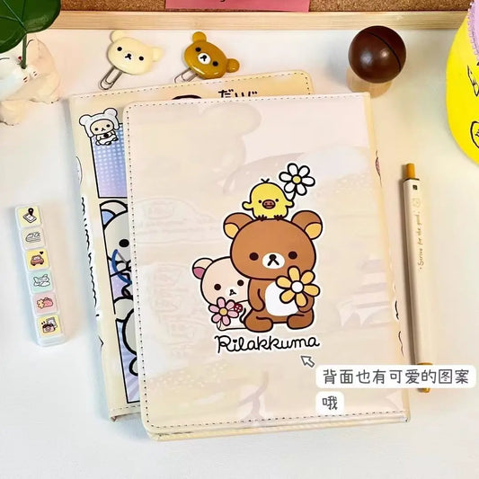 Rilakkuma Notebooks Anime Relax Bear A5 Journal Student Writing Notepad Kids New School Stationery Office Supplies Children Gift