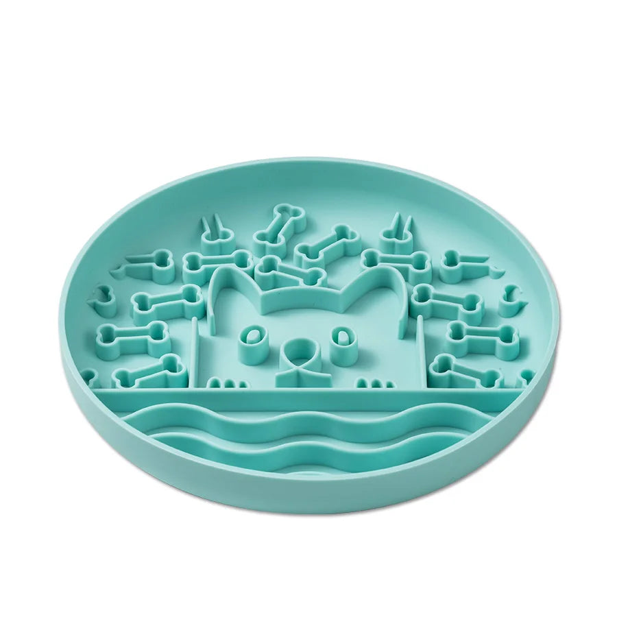 1Pc Silicone Pet Slow Feeder Food Lick Mat Anti-Slip Lick Bowl for Dogs and Cats