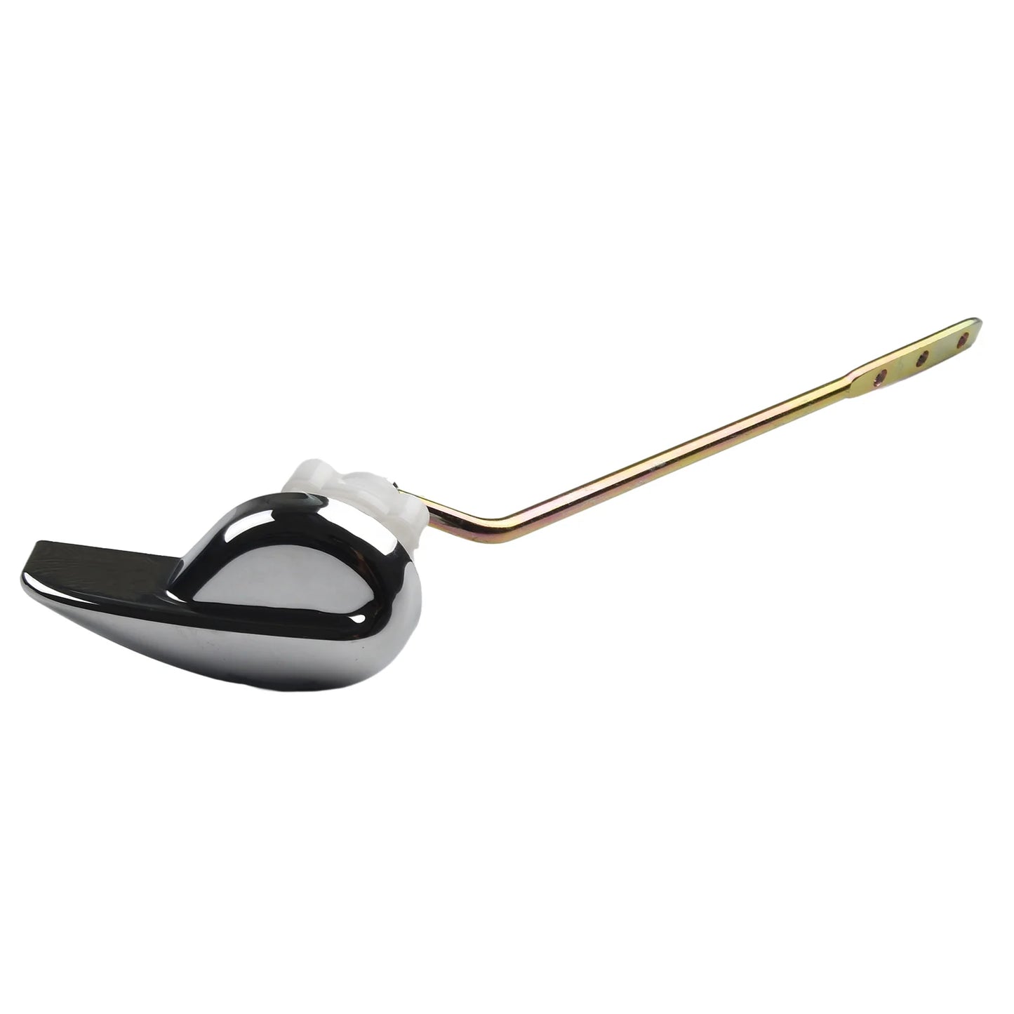 Toilet Tank Flush Lever Chrome Finish Handle Fittings Assembly Replacement Tools Bathroom Toilet Accessories
