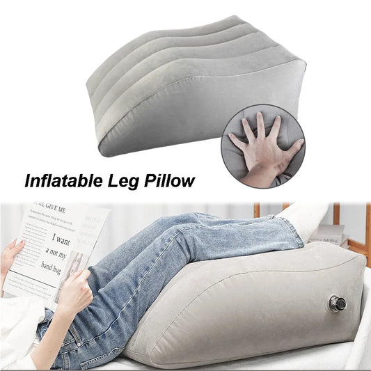 Inflatable Leg Pillow Wedge Pillow Knee Cushion For Travel Camping Sleeping Portable PVC Foot Pillow Elevation Leg Pillows