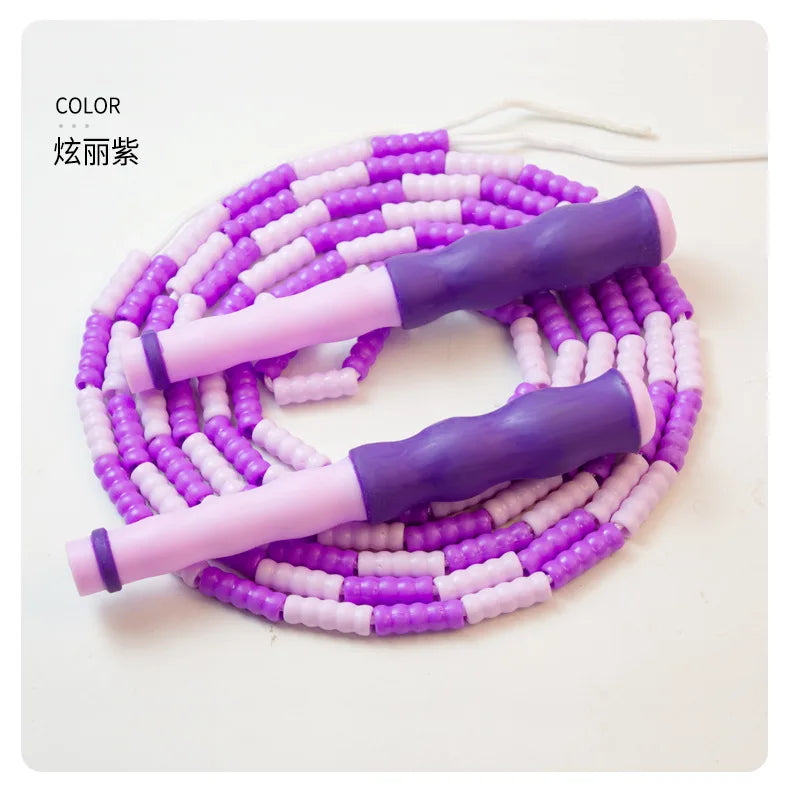 Bamboo Jump Rope for Elementary School Students Kindergarten Children Adjustable Race Racing Outdoor Sports Rope
