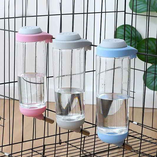 350/500ml Automatic Drinking Water Fountain Pet Dog Guinea Pig Squirrel Rabbit Licking Hanging Water Feeder Bottle