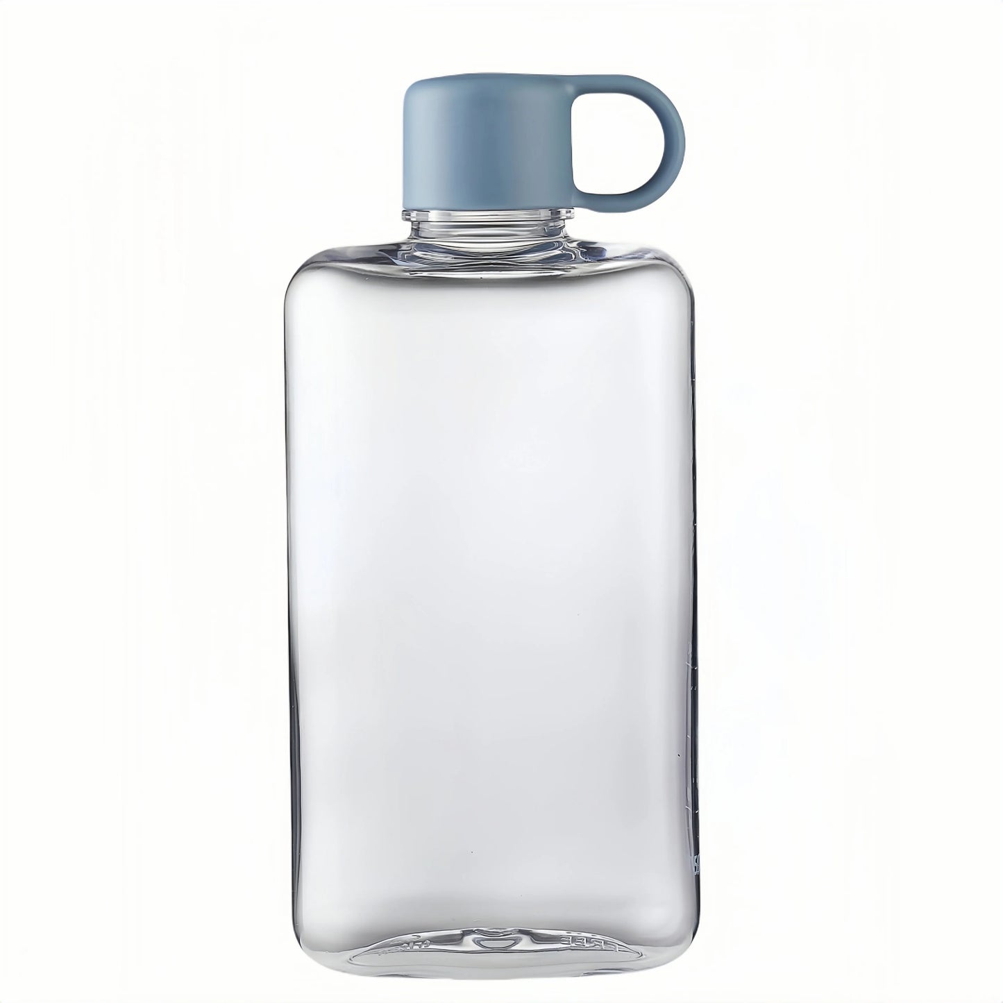 Water Botlte Flat Bpa Free Sport Clear Plastic Crystal Drinks Kettle Notebook Milk Juice Transparent Drinkware Birthday Gift