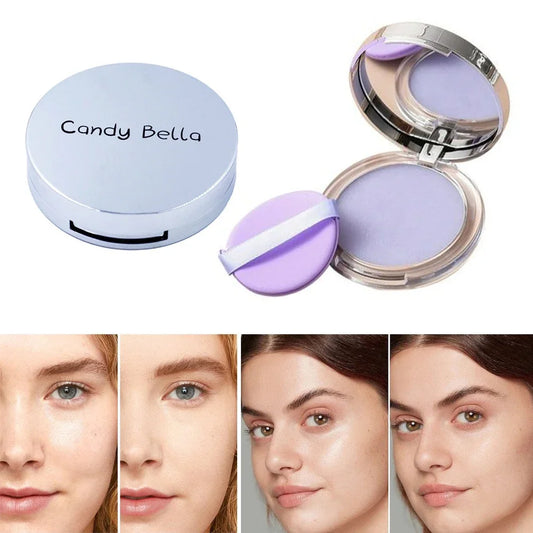 1PC Candy Bella Violet Cream To Powder Skin-friendly Skin Natural Face Long Lasting Oil-controlling Contouring Powder Cosmetics