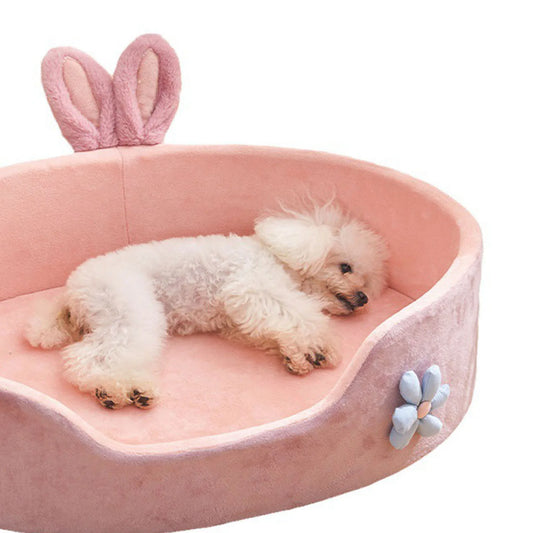 Pet Bed Detachable Washable Dog Sleeping Bed Soft Comfortable Warm Cat Bed for Four Seasons Soft Pet Bed