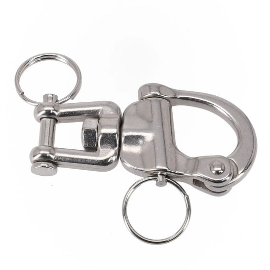 Boat Parts Swivel Shackle Sailboat Sailing Silver Spare Parts Spring Hand Drawn 316 Stainless Steel Accessories