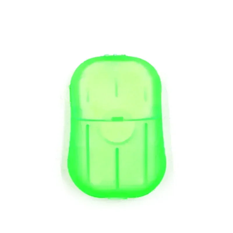 Outdoor travel disposable soap tablet box soap paper Portable hand washing tablet Small soap tablet mini soap sheet