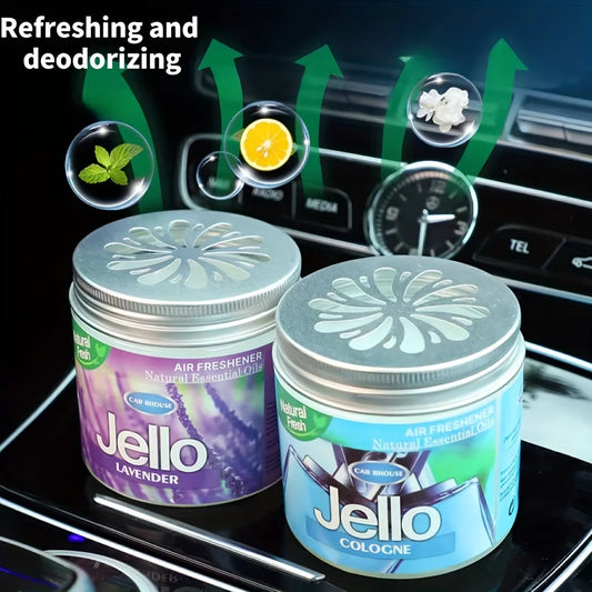 Car Air Freshener Solid Balm Cologne Lavender Lemon Vanilla Odor Eliminator Long-lasting Perfume Scent Ornament Auto Accessoies