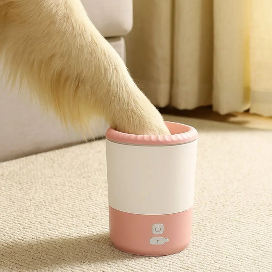 Portable Pet Paw Washer Quick Clean USB Charging Pet Foot Washing Machine Low Noise Electric Pet Paw Cleaner for Cats and Dogs